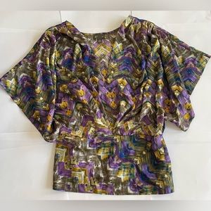 Watercolor Anthropologie Blouse